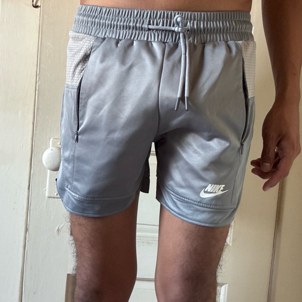 Nike Men's Silver Athletic Shorts